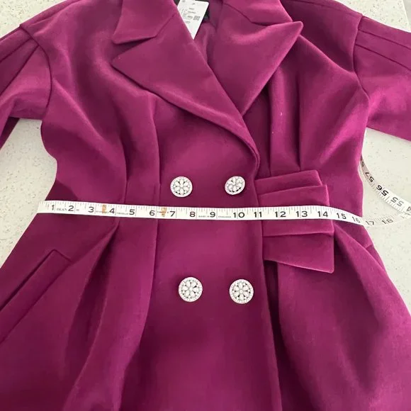 Dabuwawa Female Vintage 60/50 Era Exquisites Double Diamond Button Wool … - Picture 15 of 16